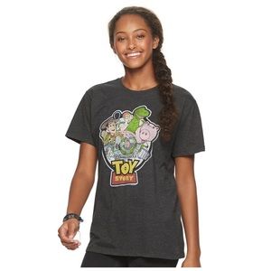 Disney Pixar Toy Story heather black graphic tee